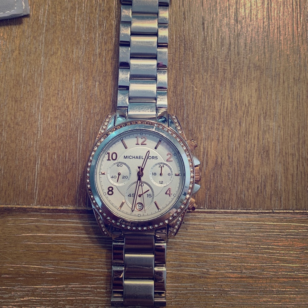 Michael Kors silver unisex watch